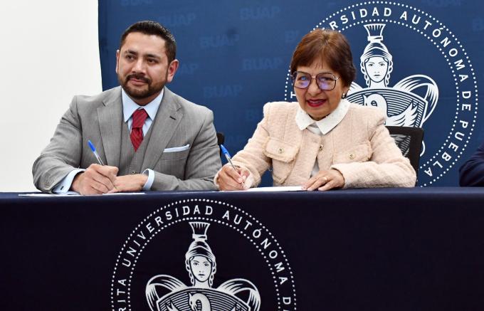 Signan convenio la BUAP y la Secretaría de Seguridad Ciudadana del Ayuntamiento de Puebla