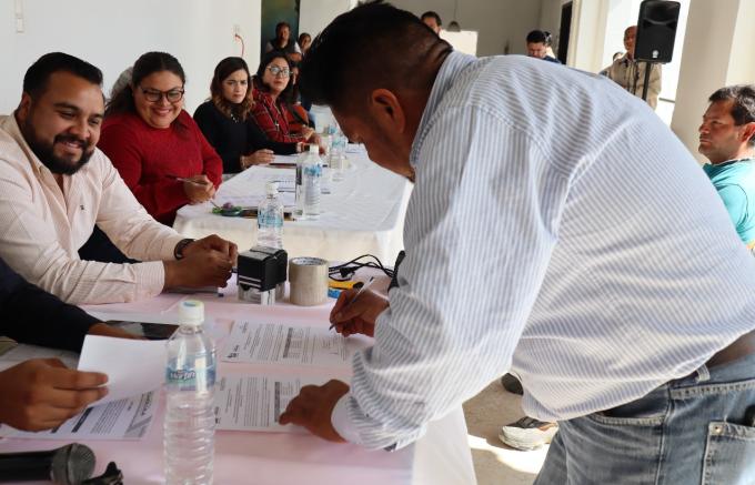 Realizó Comisión Transitoria cómputo final de los plebiscitos en San Pedro Cholula