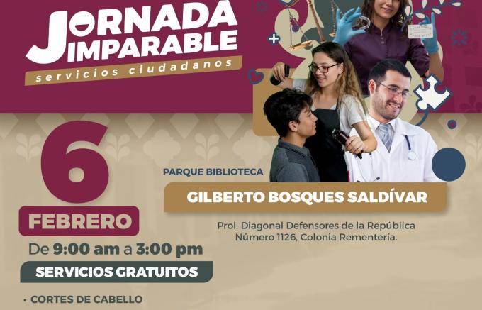 Anuncia Ayuntamiento de Puebla Jornada Imparable en el Parque Biblioteca “Gilberto Bosques Saldívar”