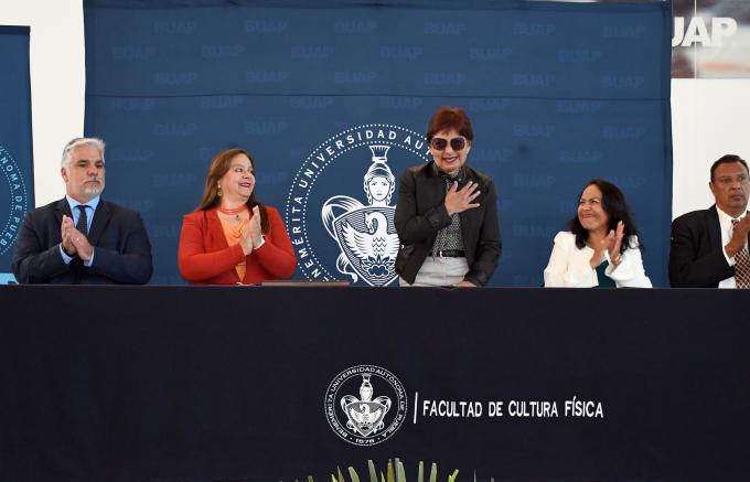 Celebra la Rectora Lilia Cedillo el crecimiento de la Facultad de Cultura Física