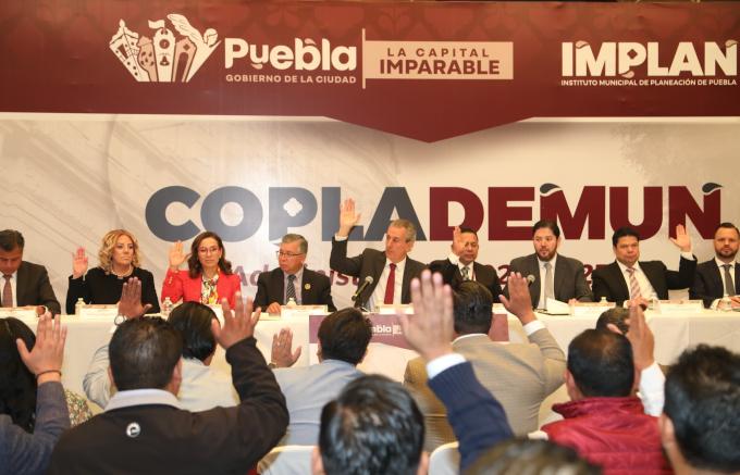 El Ayuntamiento de Puebla realizó la primera Sesión Ordinaria del Coplademun