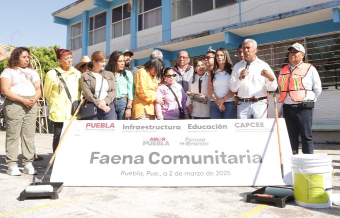 Realizaron faena comunitaria en la Escuela Vicente Suárez