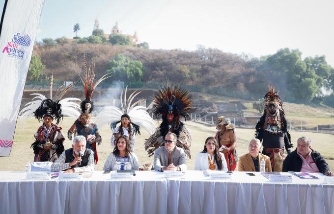 Presentó el Ayuntamiento de San Andrés Cholula las actividades del Equinoccio 2025 