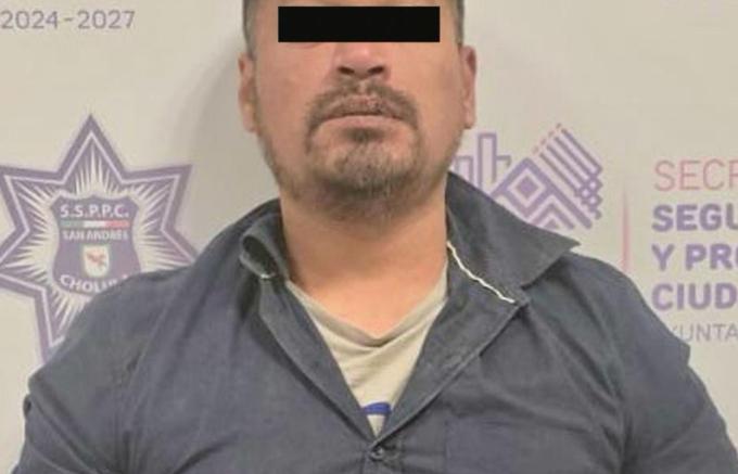 Detuvo Policía de San Andrés Cholula a probable responsable de violencia familiar y lesiones dolosas