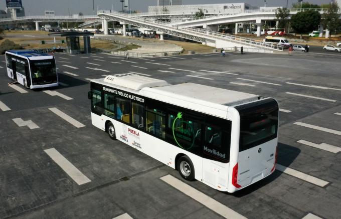 Gobierno Estatal entregó 10 taxis eléctricos y seis autobuses como parte de la modernización del transporte público