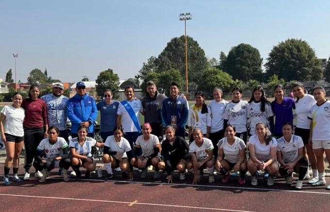 Realizaron visorias del Club Puebla Femenil en San Pedro Cholula