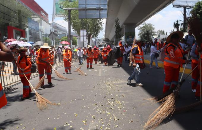 Participó OOSL en el Desfile del 5 de Mayo con operativo especial de limpieza