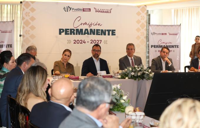 Instaló el alcalde José Chedraui la Comisión Permanente 2024- 2027 del municipio de Puebla