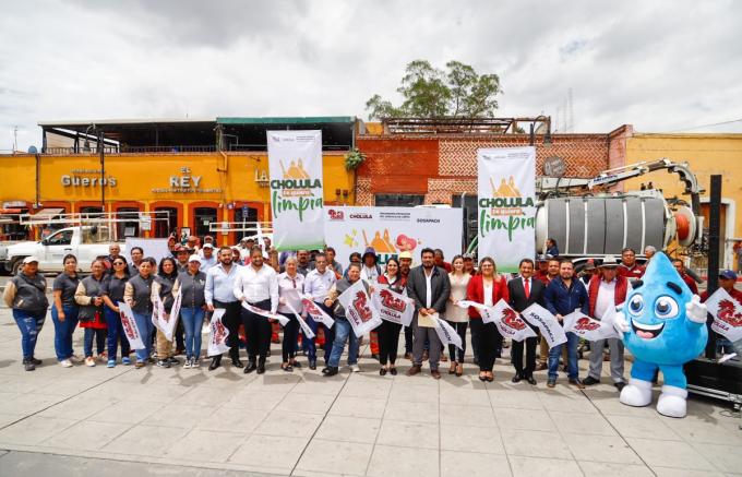 Tonantzin Fernández encabezó las acciones de limpieza del programa “Cholula Te Quiero Limpia”
