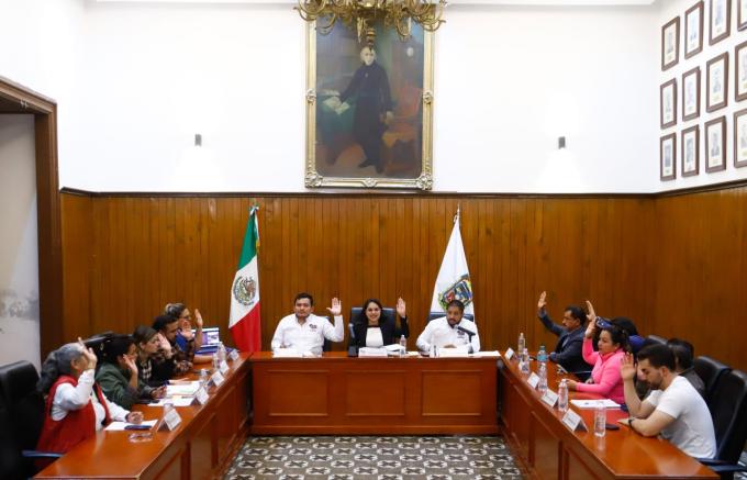 En sesión de Cabildo, el Gobierno de San Pedro Cholula aprobó por unanimidad el paquete de reformas impulsado por el Gobierno del Estado
