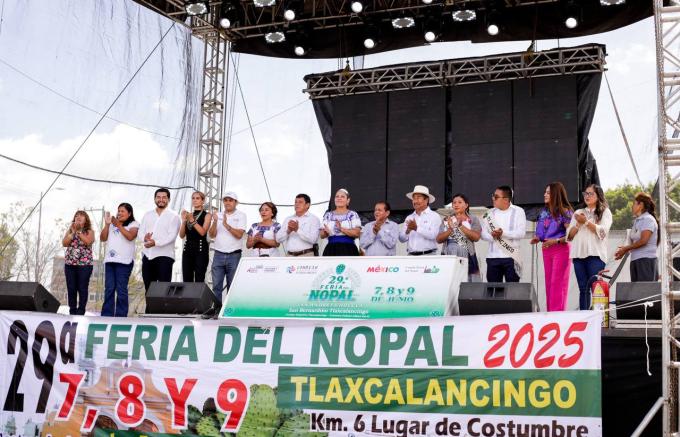 Inaugura Guadalupe Cuautle 29ª Feria del Nopal en San Bernardino Tlaxcalancingo