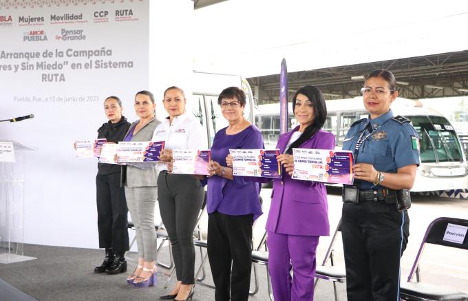 Presentó Secretaría de Mujeres campaña contra la violencia de género en RUTA