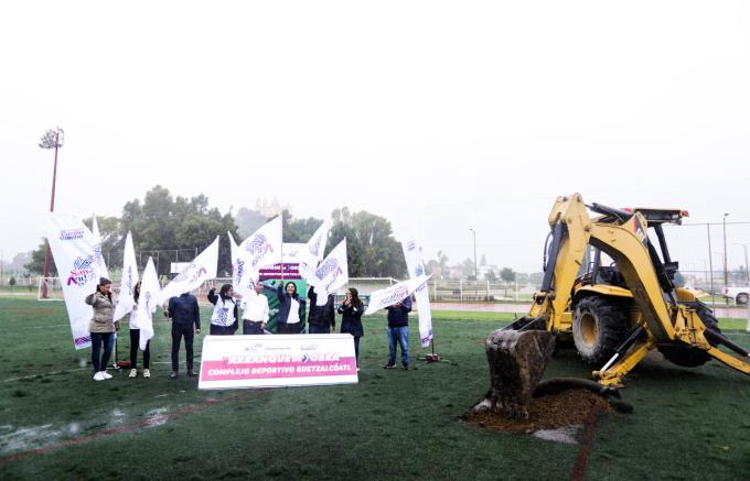 Inició la modernización de espacios públicos con la rehabilitación del Complejo Deportivo Quetzalcóatl de San Andrés Cholula