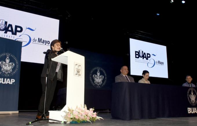 "Los estudiantes de la BUAP se caracterizan por su calidad académica" reconoce la rectora, Lilia Cedillo