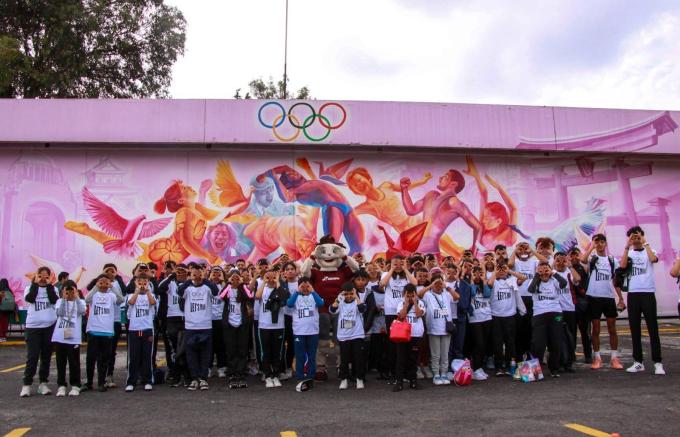 Participaron estudiantes de las escuelas de iniciación del Instituto Municipal del Deporte de Puebla en actividades del Comité Olímpico Mexicano