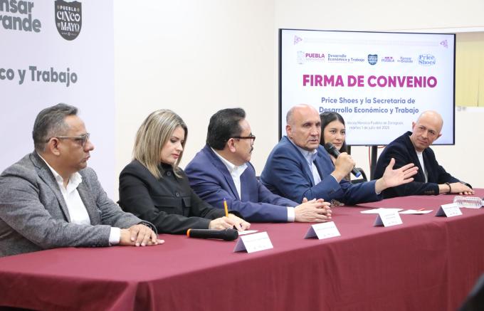 Firmó Convenio la Secretaría de Desarrollo Económico y Trabajo y Price Shoes