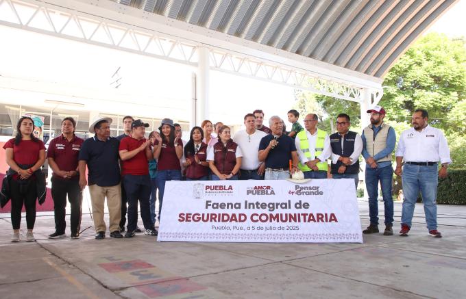 Realizó Gobierno Estatal  Faena Integral de Seguridad Comunitaria en la Escuela Primaria Joaquín Colombres, en La Libertad