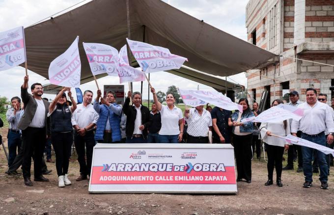 Inició Ayuntamiento de San Andrés Cholula obra en San Luis Tehuiloyocan
