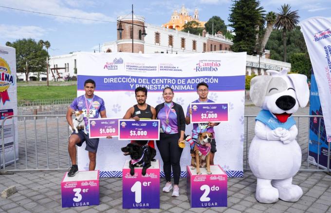 Celebró San Andrés Cholula su Primera Carrera Canina