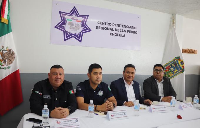 San Pedro Cholula, primer municipio en realizar Mesa de Seguridad en Centro Penitenciario