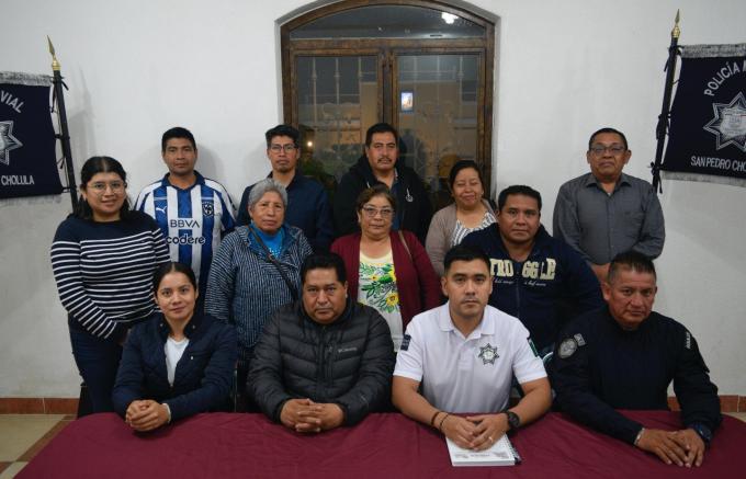 Barrios de San Pedro Cholula se suman a las Mesas de Seguridad