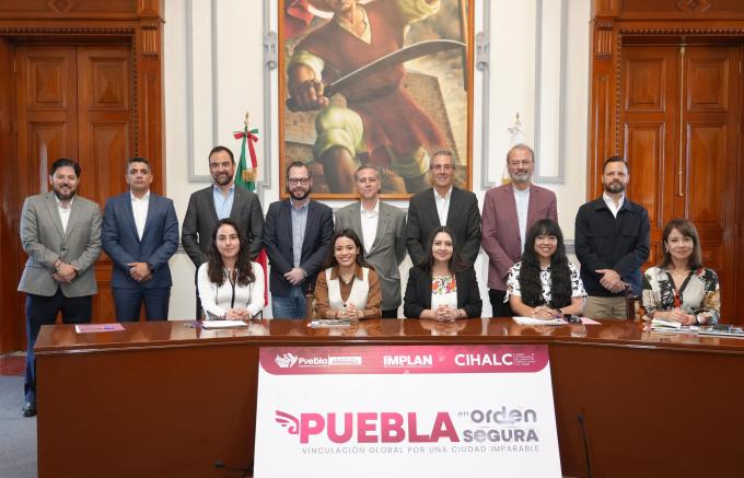 Fortalece Puebla capital su modelo de ciudad segura mediante alianza internacional