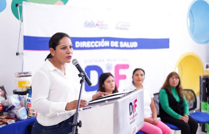 Mejora el Ayuntamiento de San Andrés Cholula servicios en Casas de Salud con kits médicos y de mantenimiento