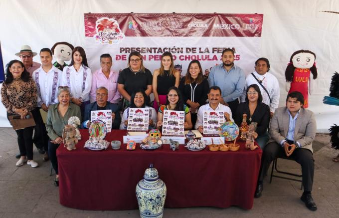 La presidenta municipal Tonantzin Fernández presentó las actividades de la edición número 75 de la Feria de San Pedro Cholula