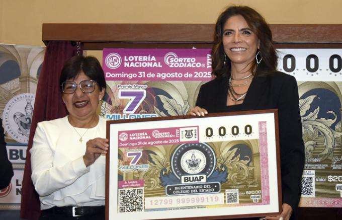 Lotería Nacional emite billete conmemorativo del bicentenario del Colegio del Estado