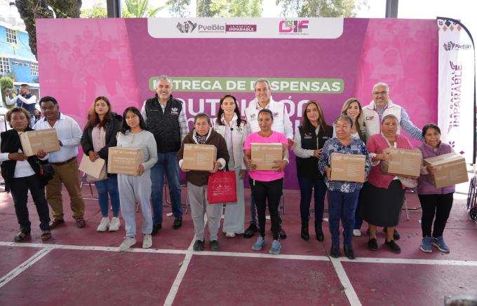 Entregó el Ayuntamiento de Puebla apoyos alimentarios en juntas auxiliares