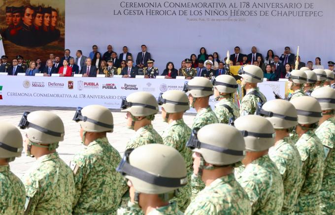 Gobierno Estatal realizó Ceremonia Conmemorativa al 178 Aniversario de la Gesta Heroica de los Niños Héroes de Chapultepec de 1847