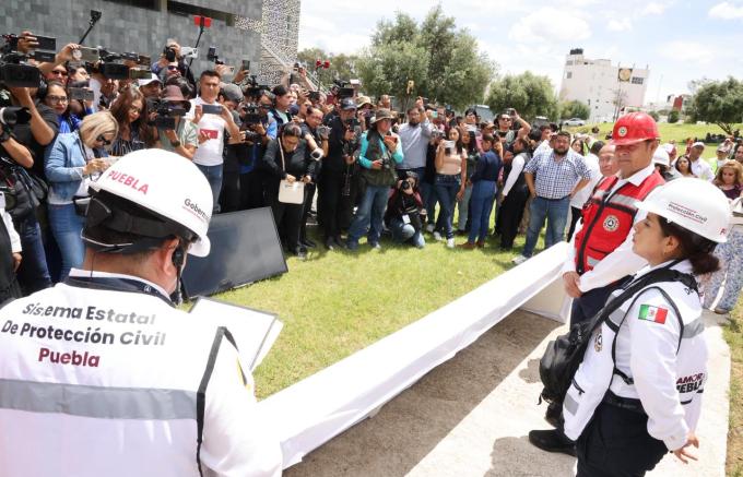 Puebla se sumó al Segundo Simulacro Nacional 2025