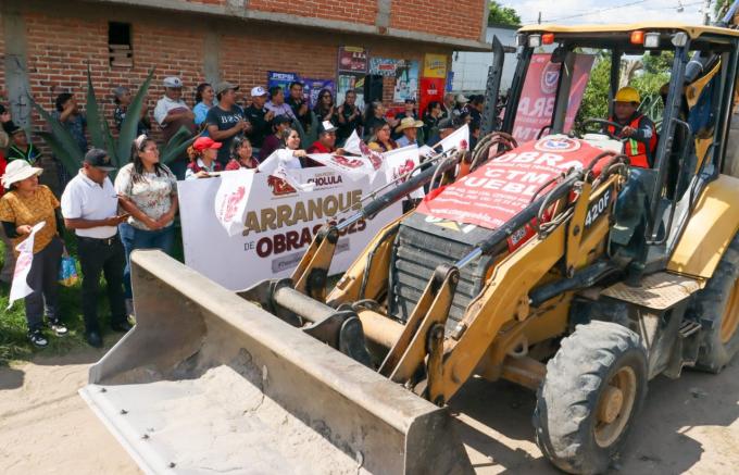 Continúa Gobierno de San Pedro Cholula con la segunda etapa de obra pública en el municipio 