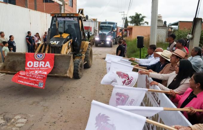 Gobierno de San Pedro Cholula puso en marcha dos obras en las juntas auxiliares de San Diego Cuachayotla y San Sebastián Tepalcatepec