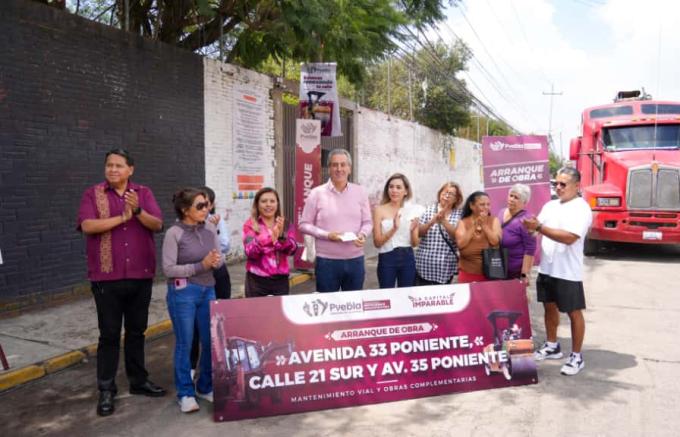 Arrancó rehabilitación vial en avenida 33 Poniente a cargo del Gobierno de la Ciudad