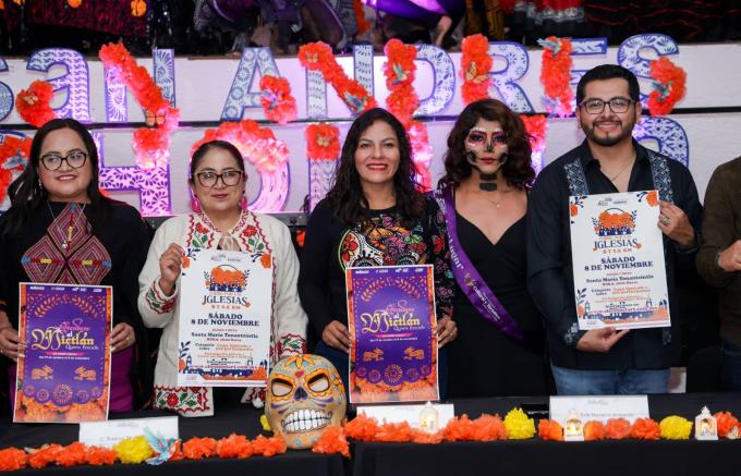 Presentó la alcaldesa Guadalupe Cuautle actividades para la temporada de Día de Muertos