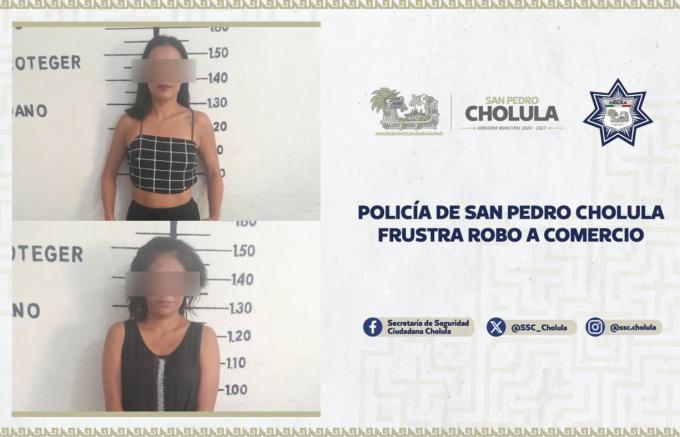 Policía de San Pedro Cholula frustró robo a comercio