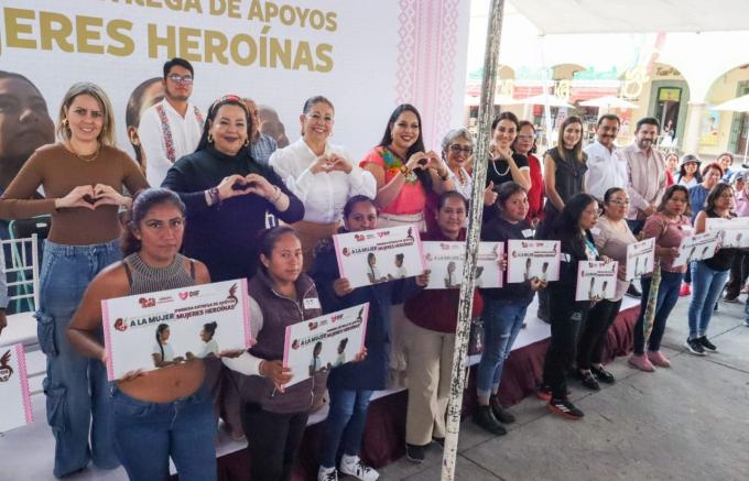 La alcaldesa Tonantzin Fernández impulsa el programa “Mujeres Heroínas” en San Pedro Cholula