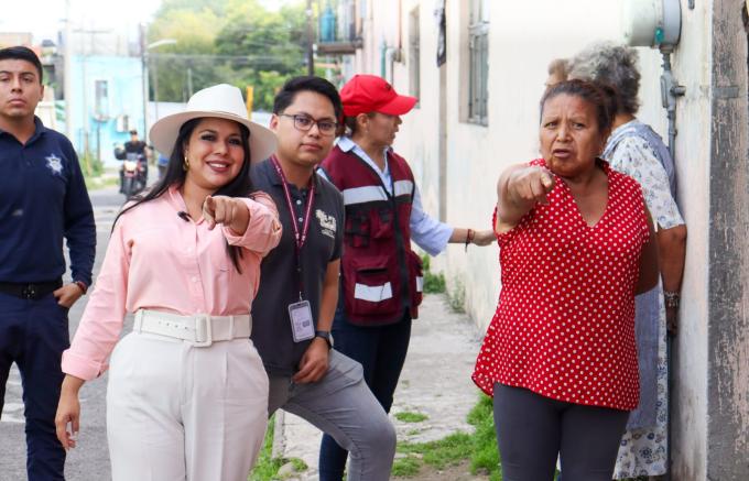 La alcaldesa Tonantzin Fernández supervisó los trabajos integrales que realizan diversas áreas en favor del municipio