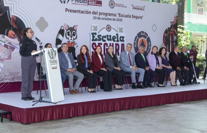 El presidente municipal, José Chedraui, puso en marcha el Programa Escuela Segura