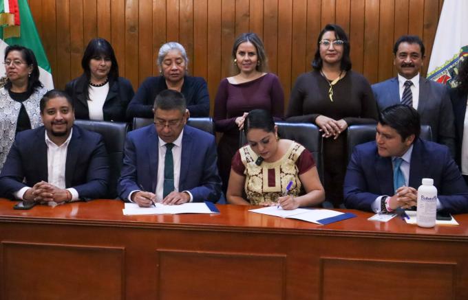 Firmó Gobierno de San Pedro Cholula convenio con el Instituto de Ciencias de la BUAP