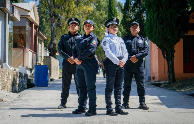 Policía Auxiliar refuerza presencia operativa por conmemoración de Día de Muertos