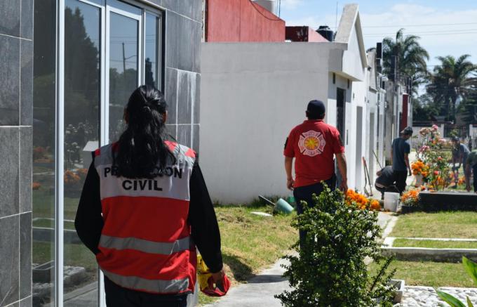 Saldo blanco en San Pedro Cholula durante las festividades del Día de Muertos