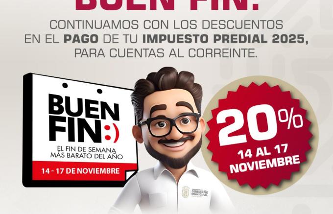 Llega el “Buen Fin” a Cuautlancingo en pago del predial 2026