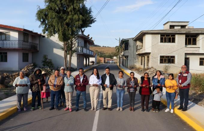 Entregó Gobierno de Cholula rehabilitación de vialidad en San Gregorio Zacapechpan