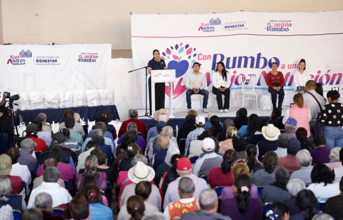 Arrancó la alcaldesa Guadalupe Cuautle quinta entrega de apoyos alimentarios 