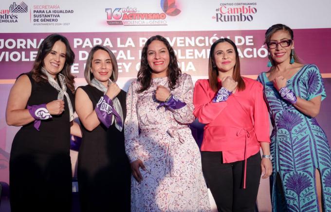 Impulsa San Andrés Cholula la prevención de la violencia digital con participación de Olimpia Coral Melo