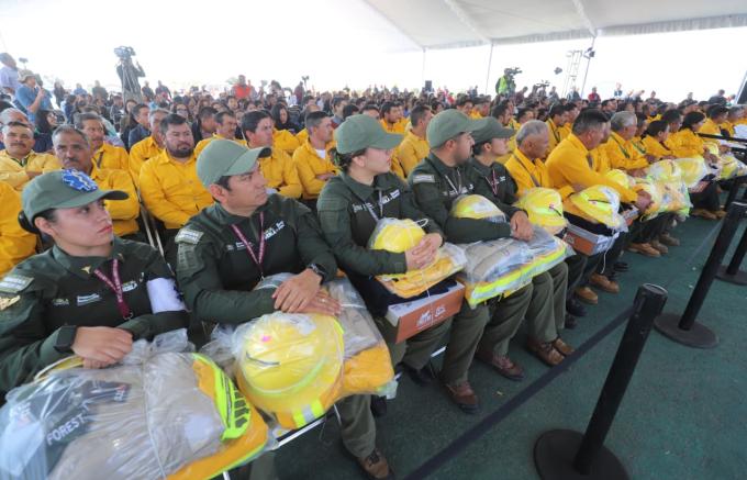 En Amozoc, el gobernador Alejandro Armenta encabezó el inicio de los trabajos de prevención de Incendios Forestales 2026