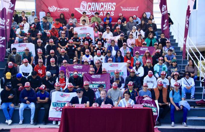 Puebla será el primer municipio del país en rehabilitar espacios deportivos con programa “Canchas x Latas