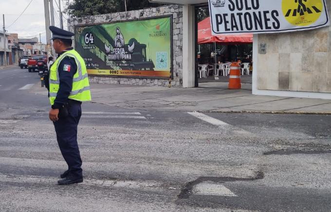 Policía de la Ciudad implementa acciones de seguridad en el Seminario Palafoxiano